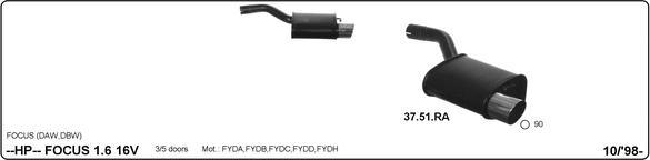 IMASAF 525000161 - Система глушника для спортивного автомобіля autocars.com.ua