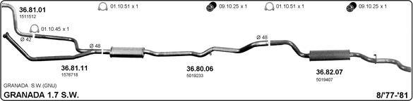 IMASAF 525000222 - Система випуску ОГ autocars.com.ua