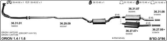 IMASAF 525000267 - Система випуску ОГ autocars.com.ua