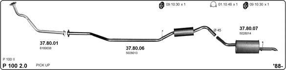IMASAF 525000280 - Система випуску ОГ autocars.com.ua