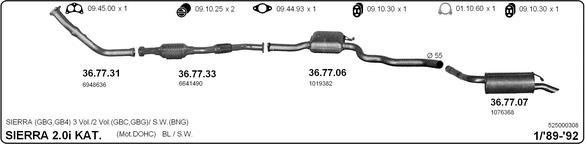 IMASAF 525000308 - Система випуску ОГ autocars.com.ua