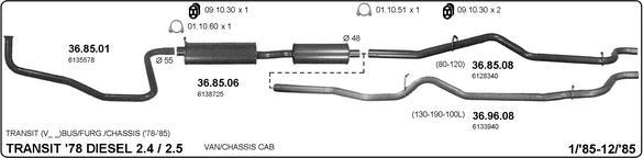 IMASAF 525000331 - Система випуску ОГ autocars.com.ua
