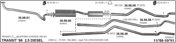IMASAF 525000337 - Система випуску ОГ autocars.com.ua