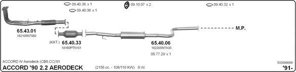 IMASAF 533000009 - Система випуску ОГ autocars.com.ua