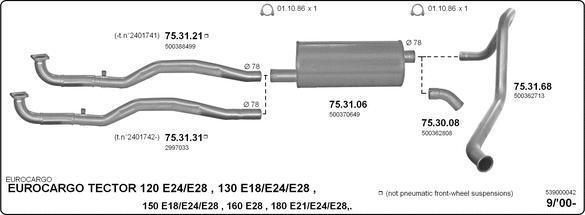 Imasaf 539000042 - Система выпуска ОГ autodnr.net