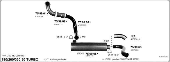 Imasaf 539000092 - Система випуску ОГ autocars.com.ua