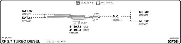 Imasaf 540000011 - Система випуску ОГ autocars.com.ua