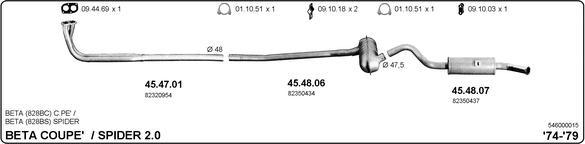 IMASAF 546000015 - Система випуску ОГ autocars.com.ua