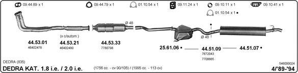 Imasaf 546000024 - Система випуску ОГ autocars.com.ua