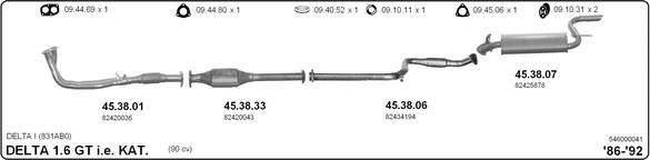 IMASAF 546000041 - Система випуску ОГ autocars.com.ua