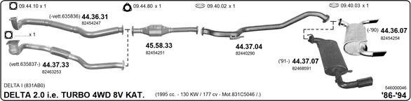 Imasaf 546000046 - Система випуску ОГ autocars.com.ua