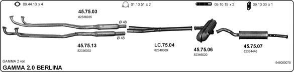 IMASAF 546000078 - Система випуску ОГ autocars.com.ua