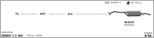 IMASAF 552000002 - Система випуску ОГ autocars.com.ua