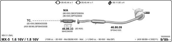 IMASAF 552000005 - Система випуску ОГ autocars.com.ua