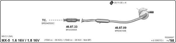 IMASAF 552000007 - Система випуску ОГ autocars.com.ua