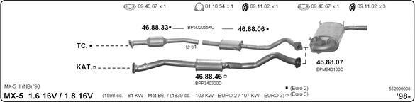 Imasaf 552000008 - Система випуску ОГ autocars.com.ua