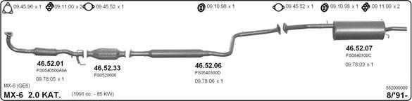 IMASAF 552000009 - Система випуску ОГ autocars.com.ua