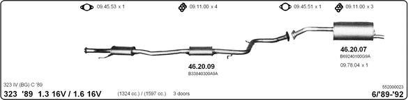 Imasaf 552000023 - Система випуску ОГ autocars.com.ua