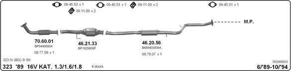 IMASAF 552000033 - Система випуску ОГ autocars.com.ua