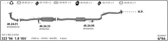 Imasaf 552000037 - Система випуску ОГ autocars.com.ua