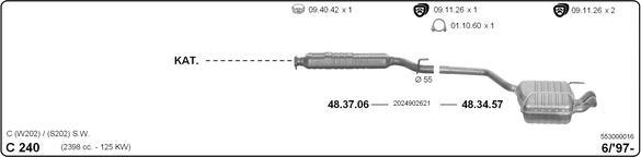 Imasaf 553000016 - Система выпуска ОГ avtokuzovplus.com.ua