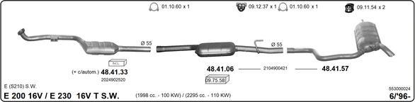 IMASAF 553000024 - Система випуску ОГ autocars.com.ua