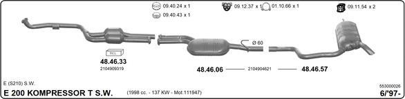 IMASAF 553000026 - Система випуску ОГ autocars.com.ua