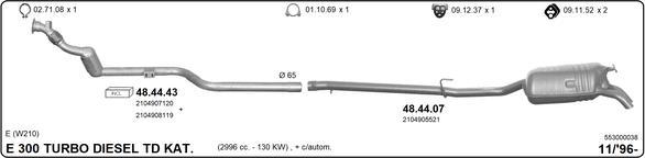 IMASAF 553000038 - Система випуску ОГ autocars.com.ua