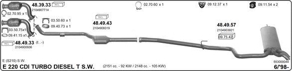 IMASAF 553000044 - Система випуску ОГ autocars.com.ua