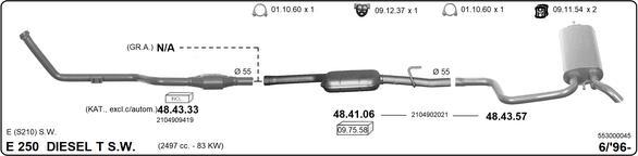 IMASAF 553000045 - Система випуску ОГ autocars.com.ua
