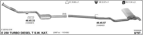 IMASAF 553000046 - Система випуску ОГ autocars.com.ua