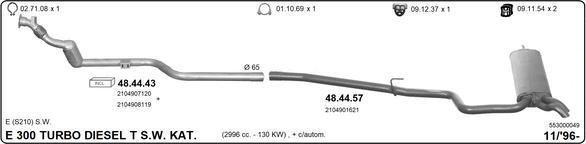 IMASAF 553000049 - Система випуску ОГ autocars.com.ua