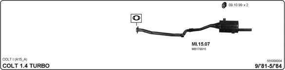 IMASAF 555000004 - Система випуску ОГ autocars.com.ua