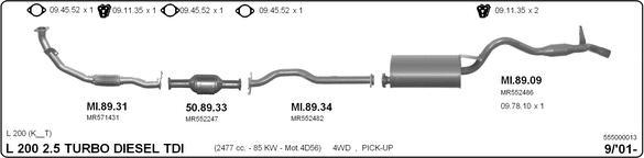 IMASAF 555000013 - Система випуску ОГ autocars.com.ua