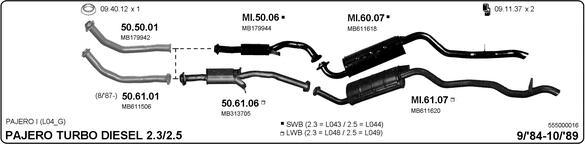 IMASAF 555000016 - Система випуску ОГ autocars.com.ua