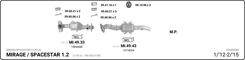 IMASAF 555000069 - Система випуску ОГ autocars.com.ua