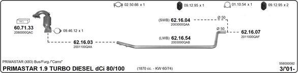 IMASAF 558000082 - Система випуску ОГ autocars.com.ua