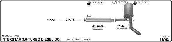 IMASAF 558000118 - Система випуску ОГ autocars.com.ua