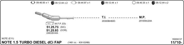 IMASAF 558000127 - Система випуску ОГ autocars.com.ua