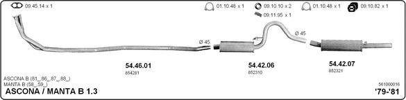 IMASAF 561000016 - Система випуску ОГ autocars.com.ua