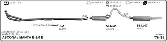 IMASAF 561000019 - Система випуску ОГ autocars.com.ua