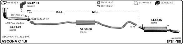 IMASAF 561000023 - Система випуску ОГ autocars.com.ua