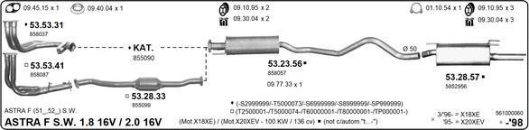 IMASAF 561000060 - Система випуску ОГ autocars.com.ua