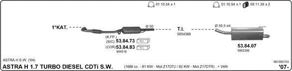 Imasaf 561000153 - Система выпуска ОГ avtokuzovplus.com.ua