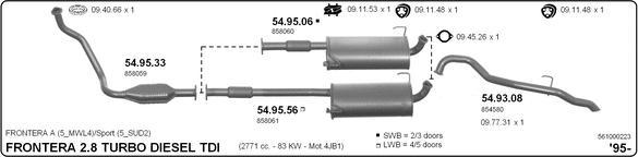IMASAF 561000223 - Система випуску ОГ autocars.com.ua