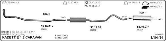 IMASAF 561000246 - Система випуску ОГ autocars.com.ua