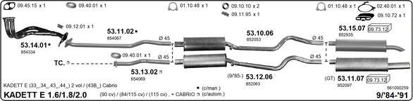 IMASAF 561000259 - Система випуску ОГ autocars.com.ua