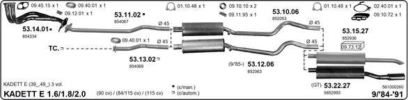 IMASAF 561000260 - Система випуску ОГ autocars.com.ua