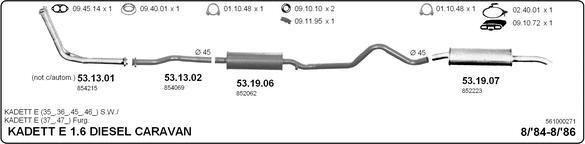 IMASAF 561000271 - Система випуску ОГ autocars.com.ua