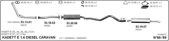 IMASAF 561000272 - Система випуску ОГ autocars.com.ua